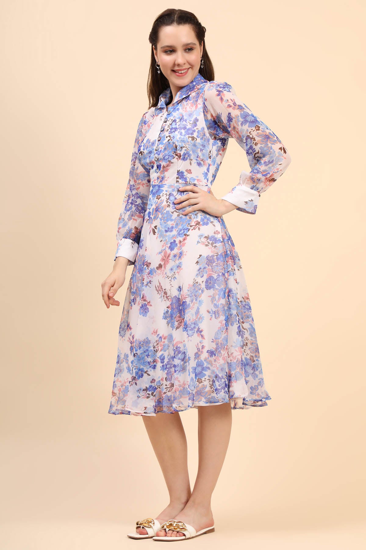 Blossoming Chiffon Dress
