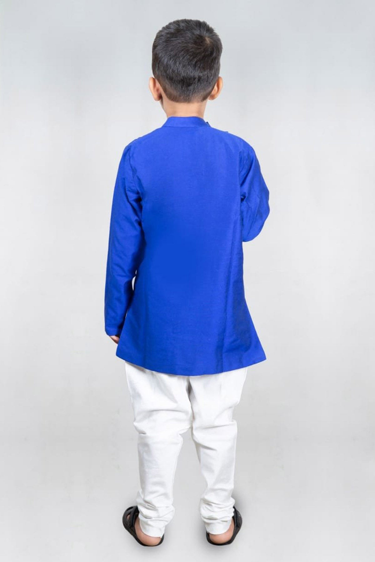 Blue Asymmetrical Kurta Set