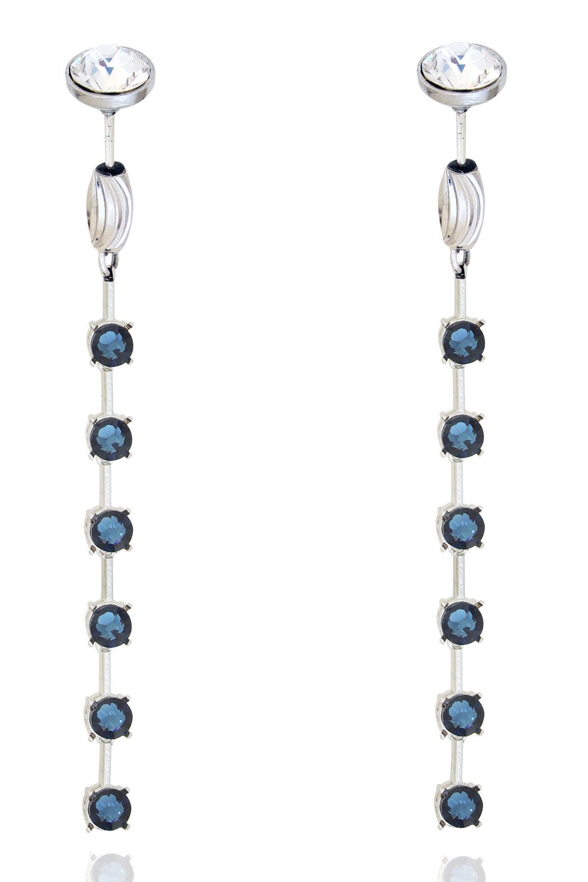 Blue Crystal Danglers