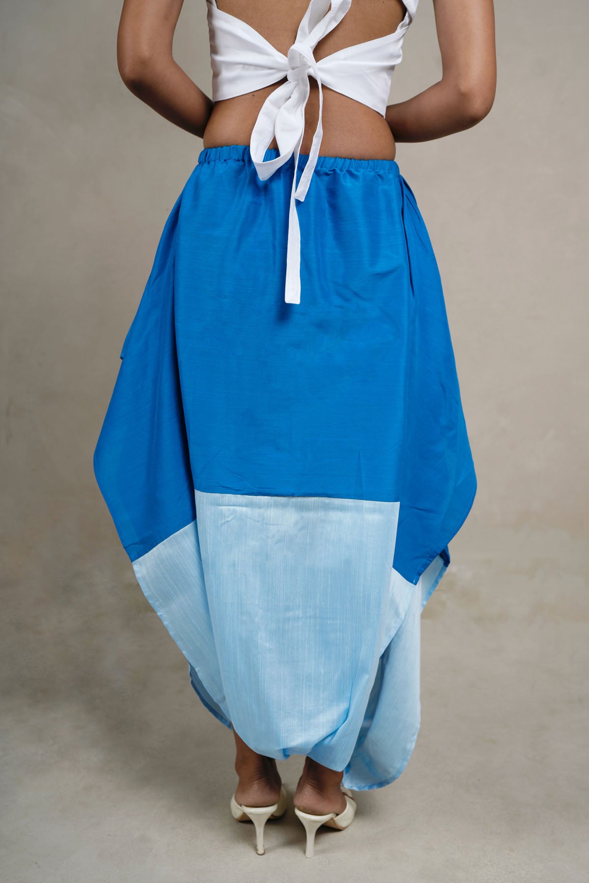 Blue Dual Tone Skirt