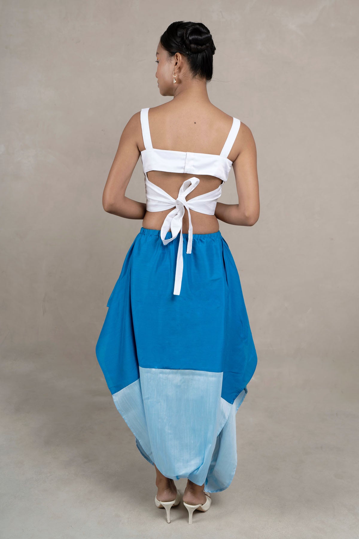 Blue Dual Tone Skirt