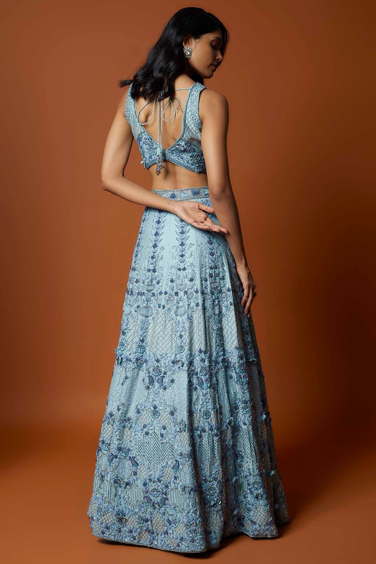 Butterfly Embroidered Lehenga Set