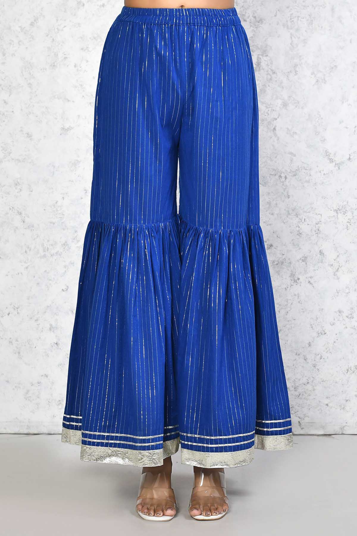 Blue Gota Embellished Kurta Set