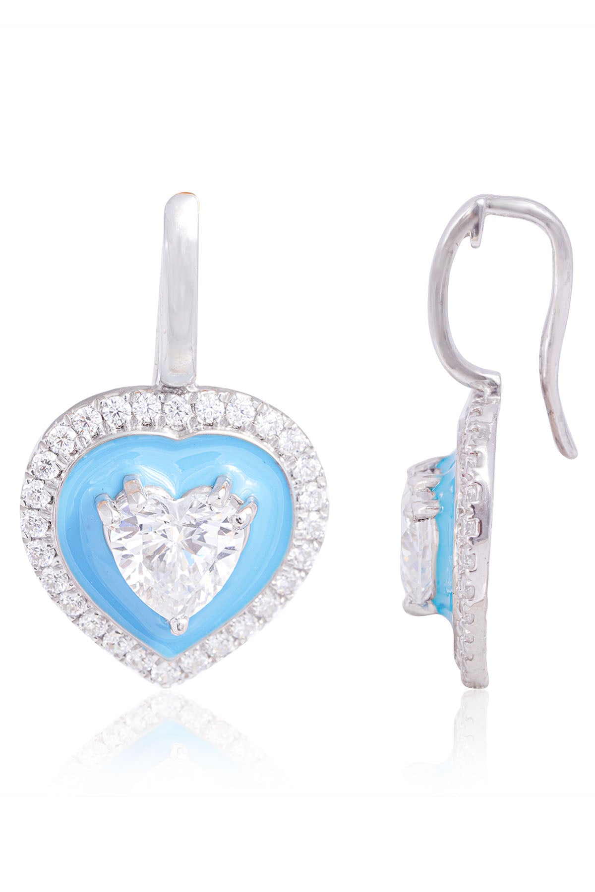 Blue Heart Enamel Drops