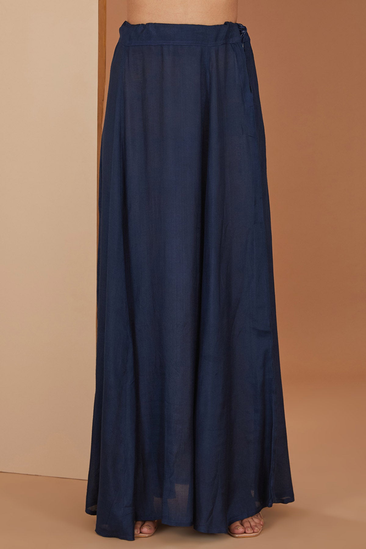 Blue Printed Saree & Blouse