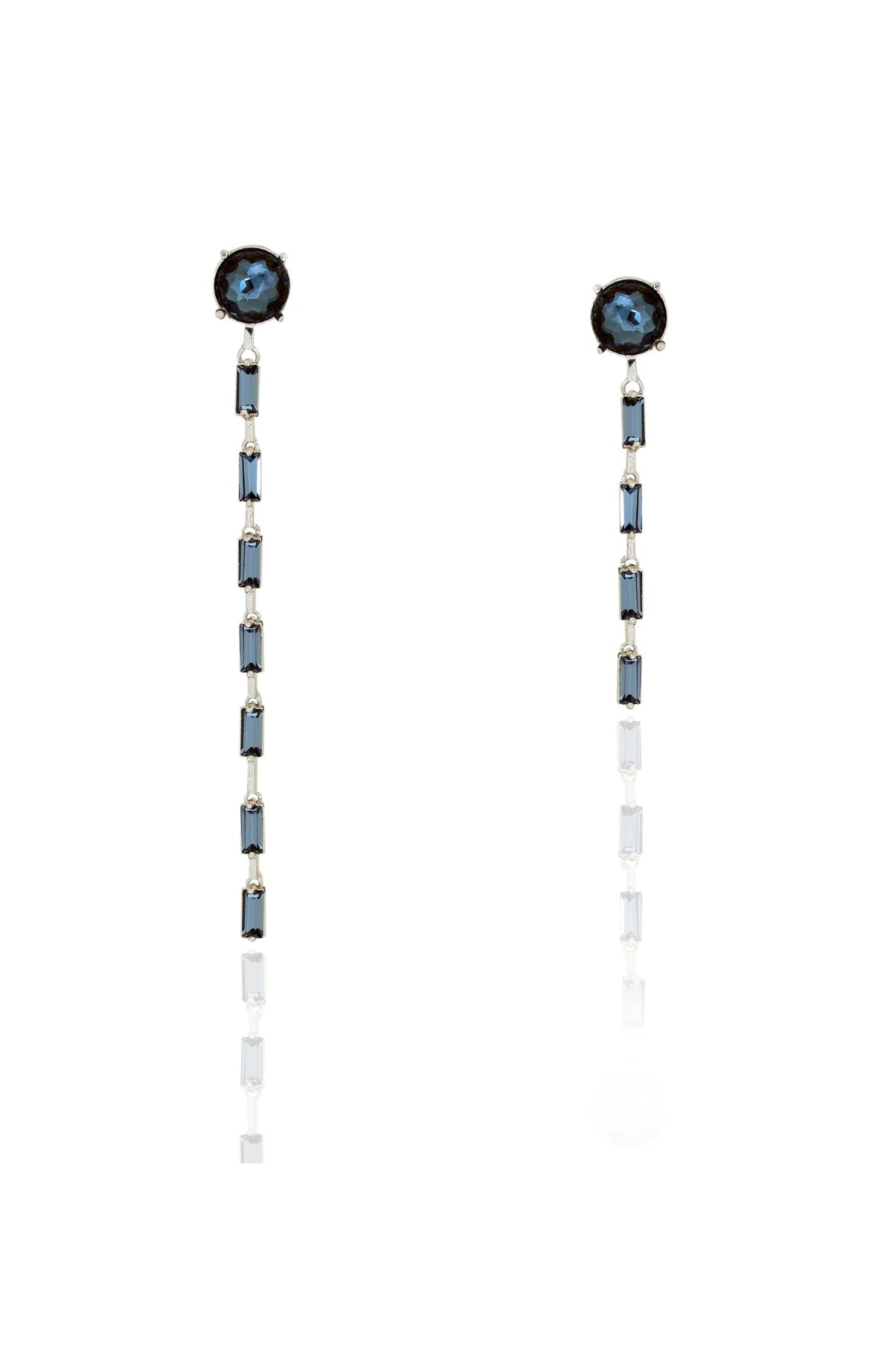 Blue Swarovski Crystal Earrings