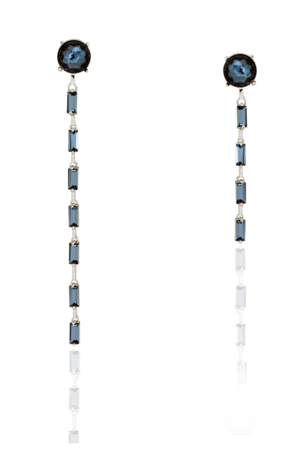 Blue Swarovski Crystal Earrings