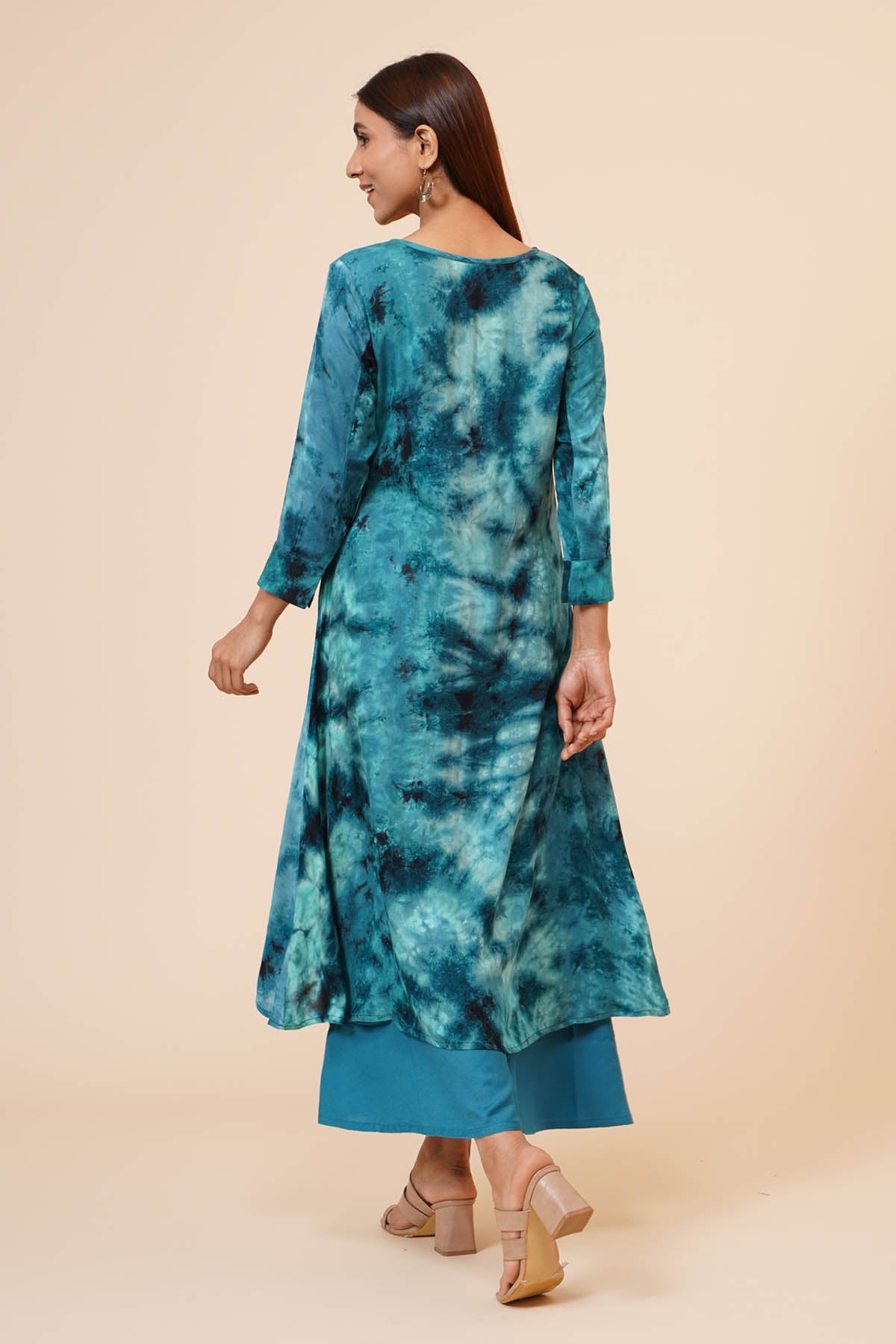 Blue Tie Dye Kurti
