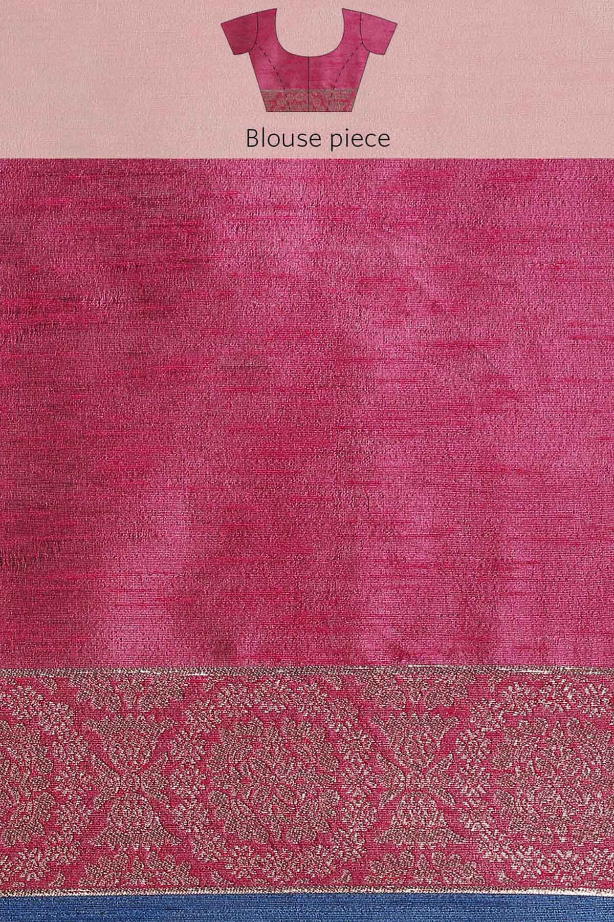 Blue Banarasi Silk Zari Saree