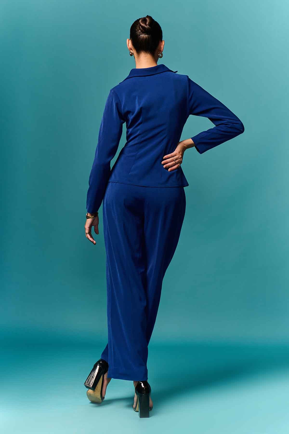 Blue Collar Top & Straight Pants