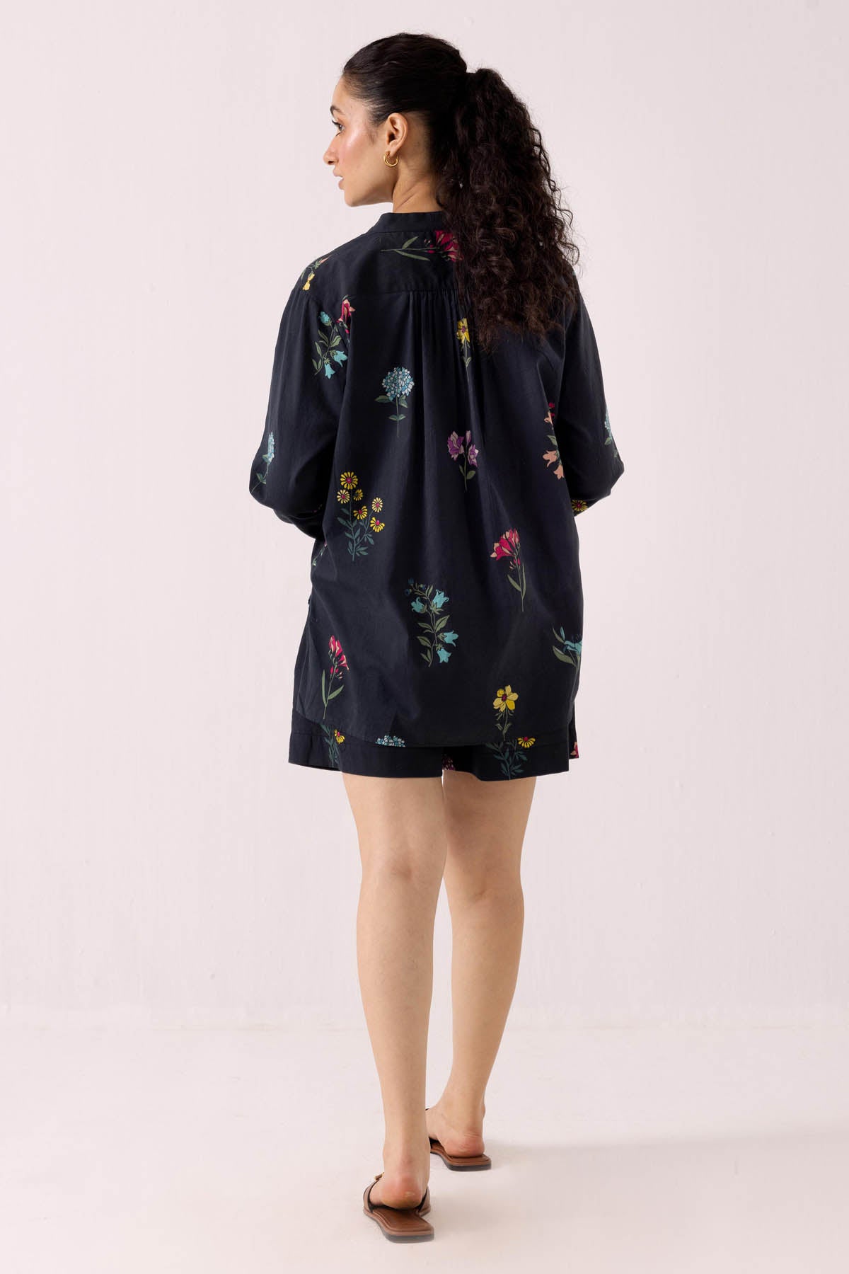 Blue Cotton Printed Co-ord Set