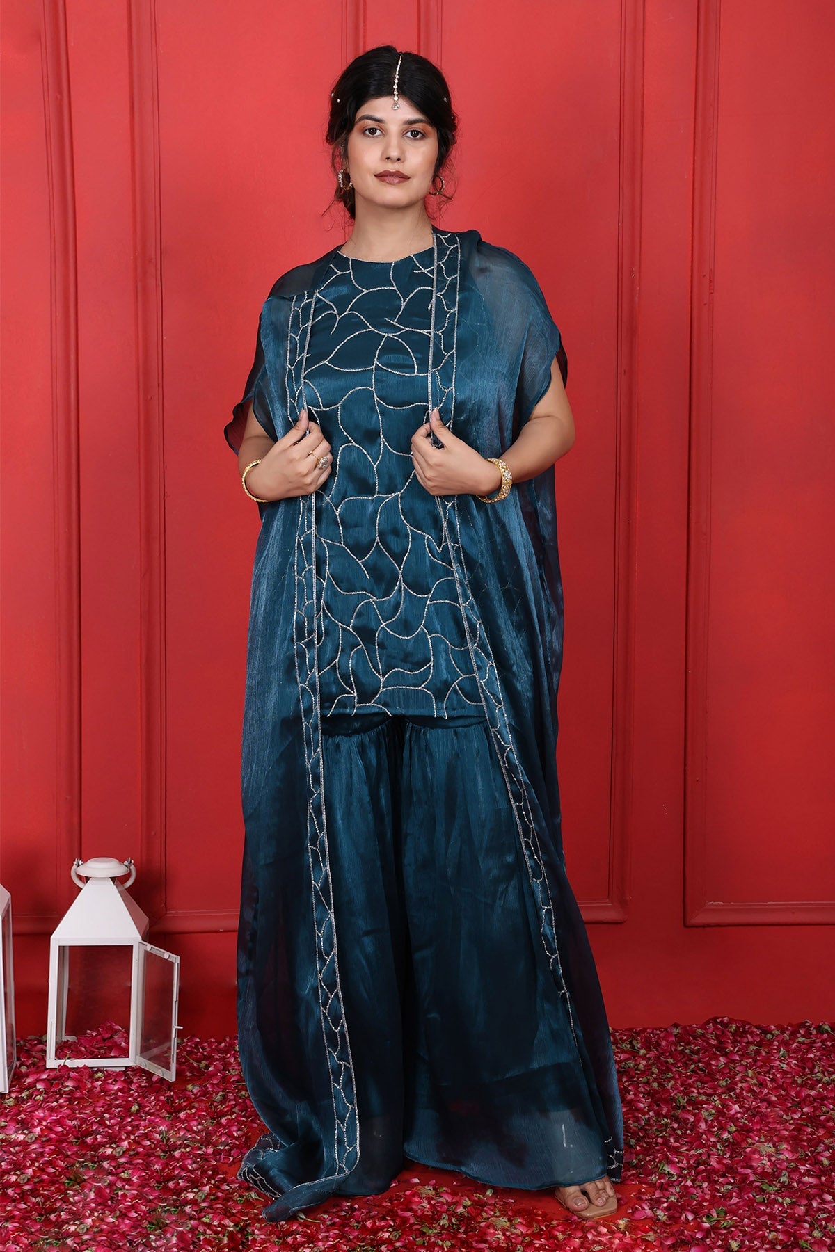Buy Blue Cutdana Work Kurta Set by Namita Sharma for women online at ScrollnShops