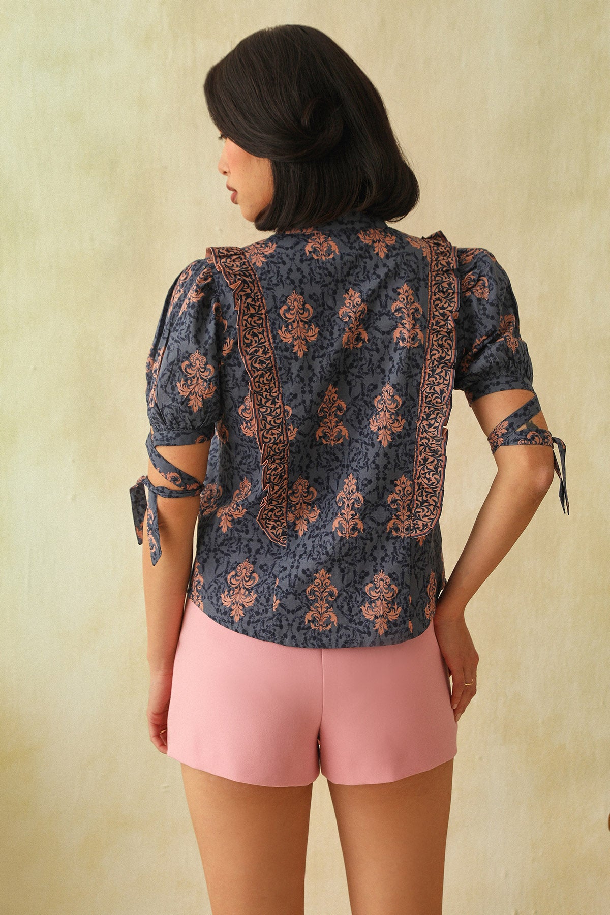 Blue Digital Ethnic Print Shirt