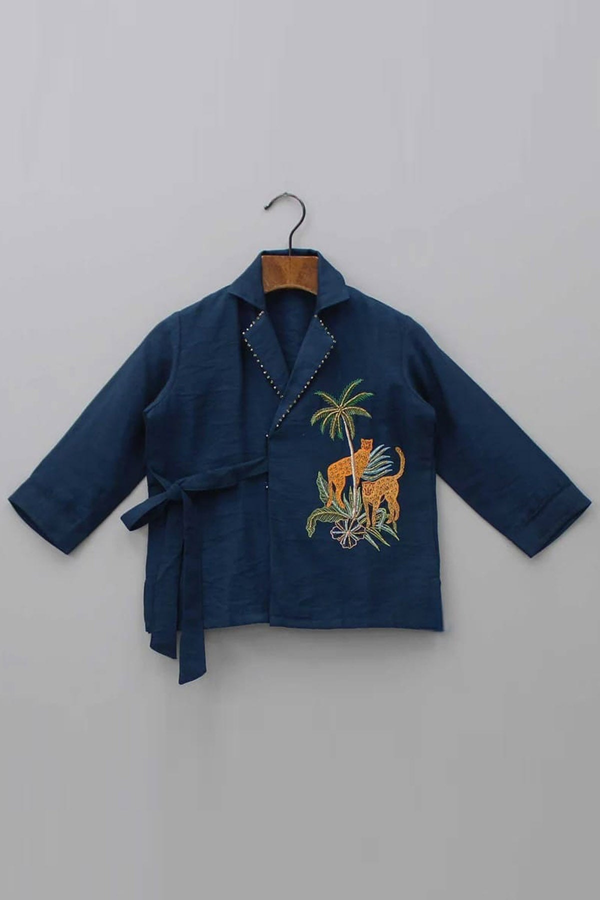 Blue Embroidered Co-ord Set