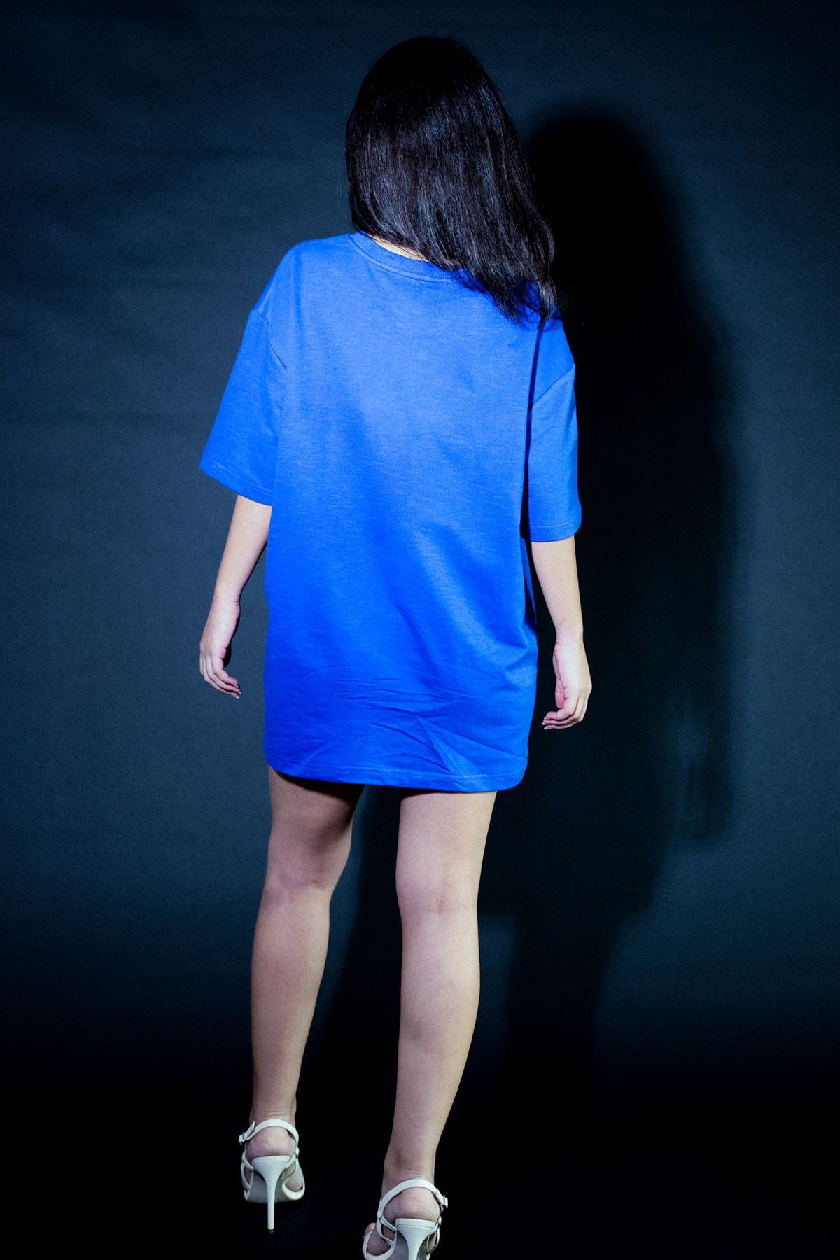 Blue Embroidered Moon T-Shirt