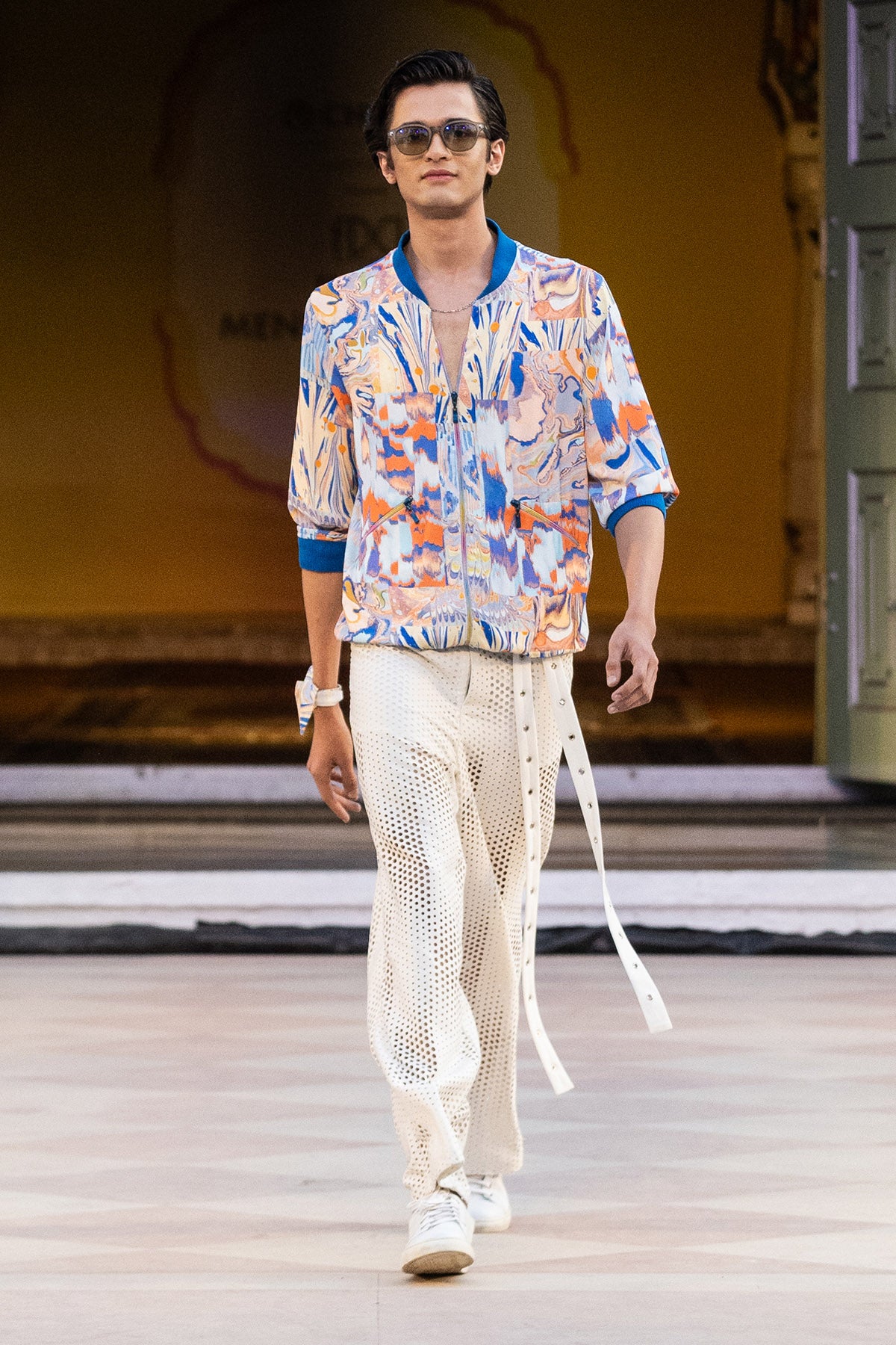 Blue French Twill Lycra Jacket