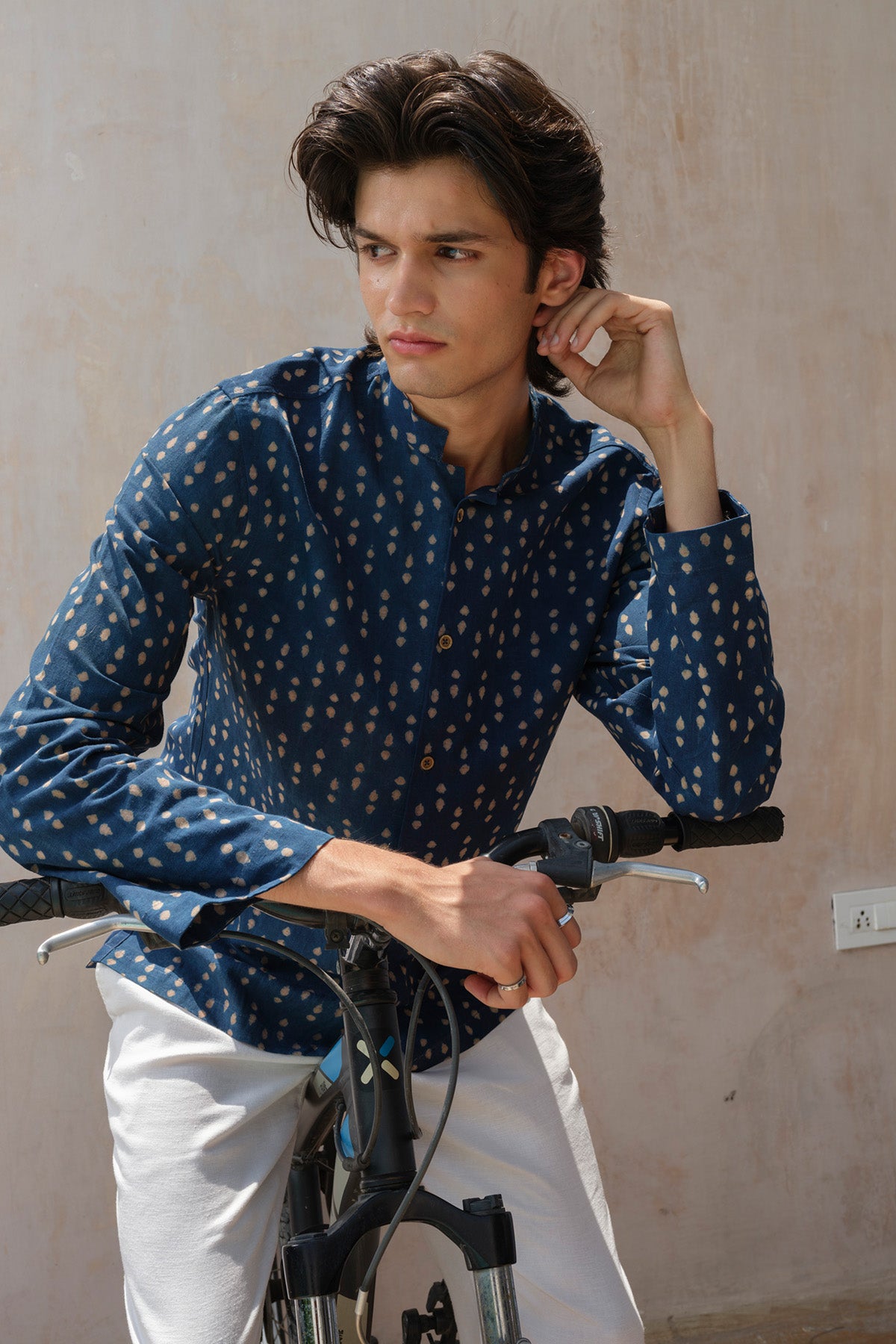 Blue Full Sleeves Organic Shirt
