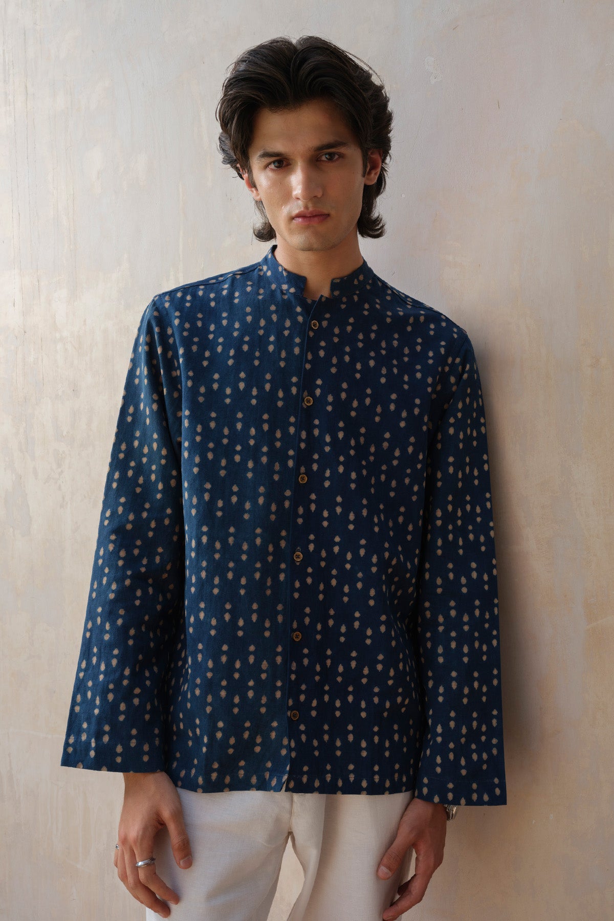 Blue Full Sleeves Organic Shirt