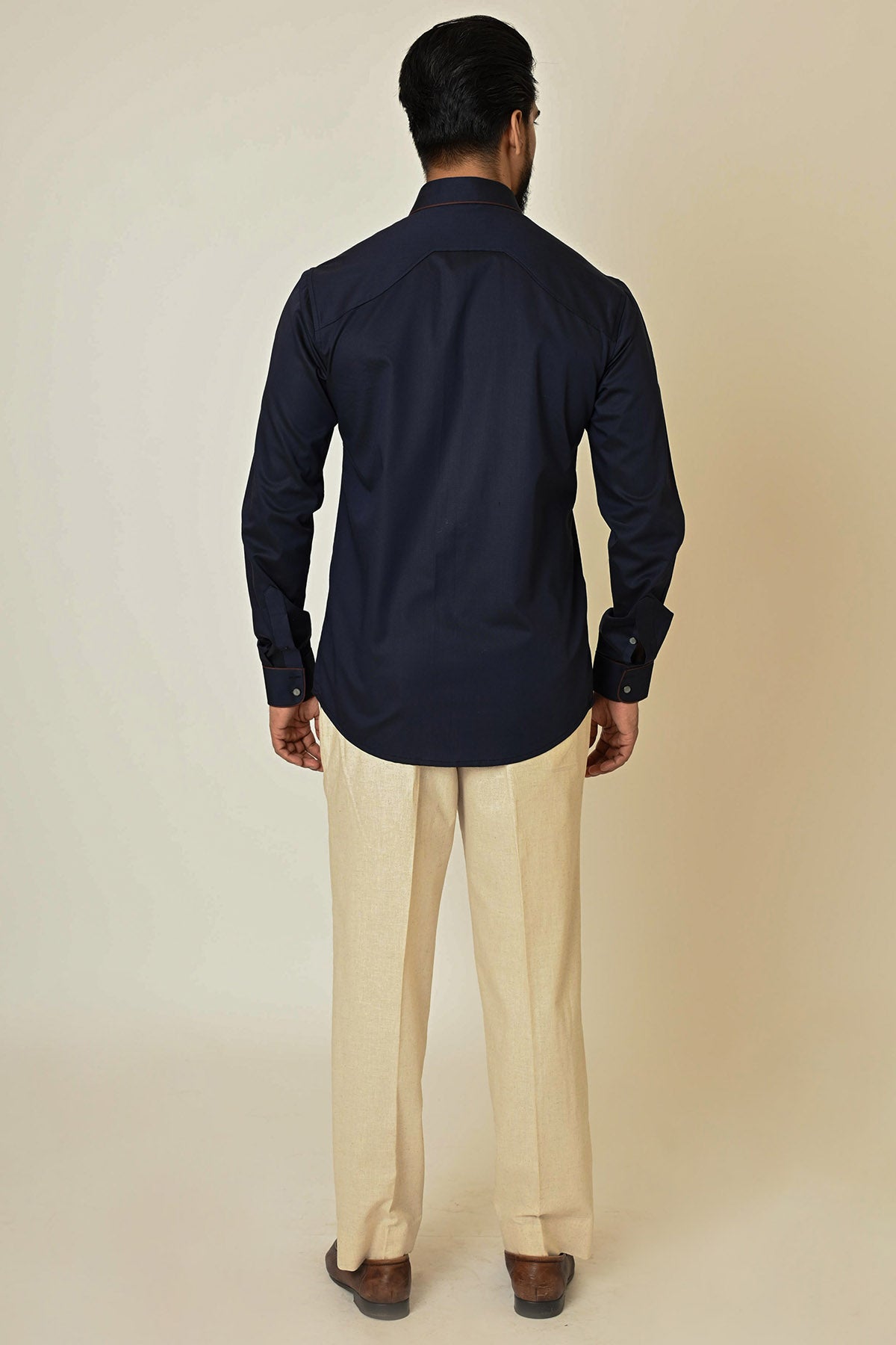 Blue Giza Cotton Thread Shirt