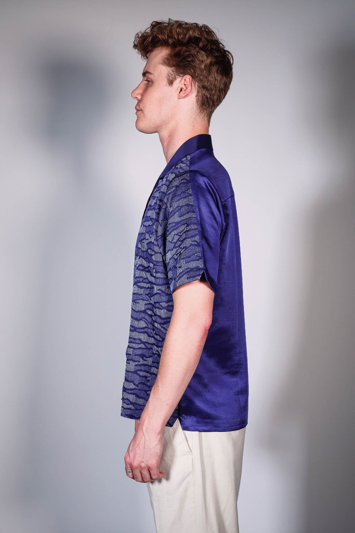 Blue Hand Embroidered Shirt