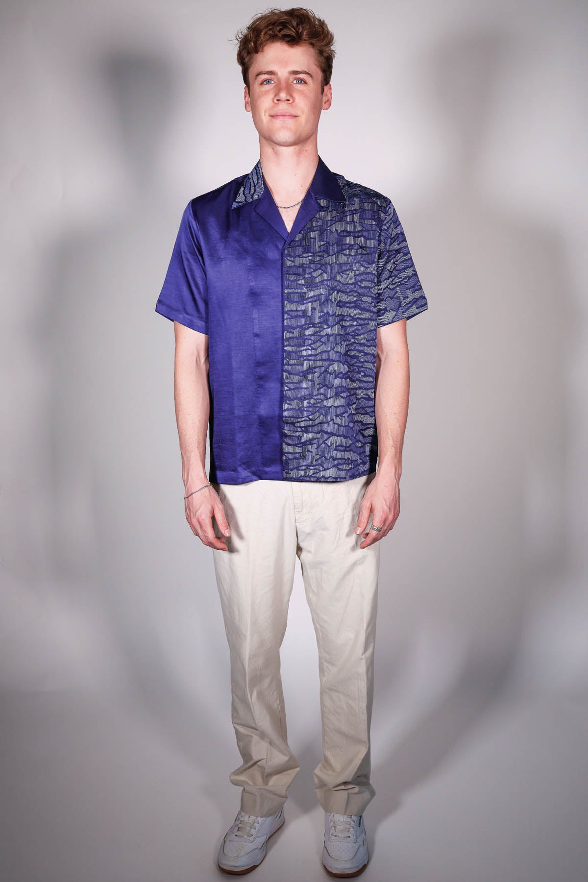 Blue Hand Embroidered Shirt