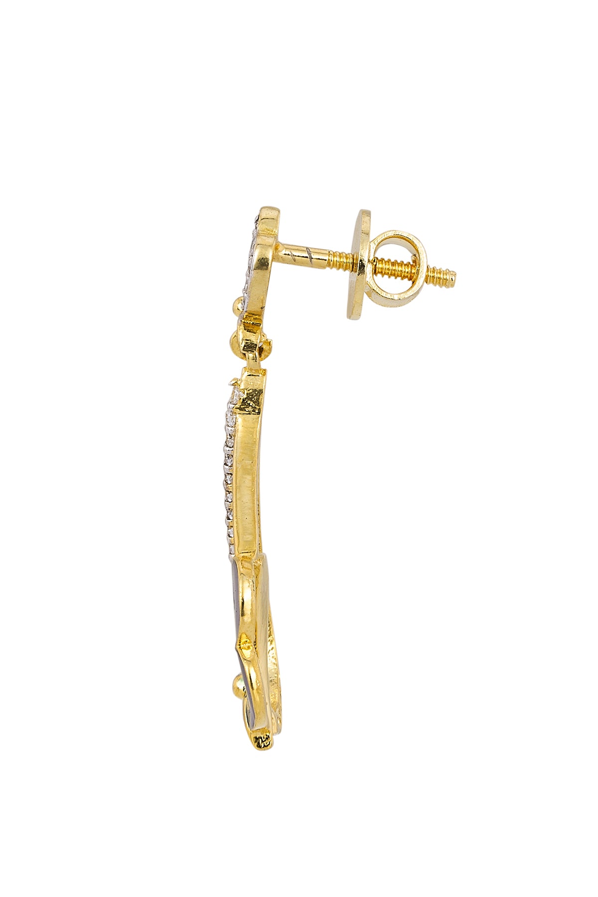 Blue Hanging Butterfly Earrings