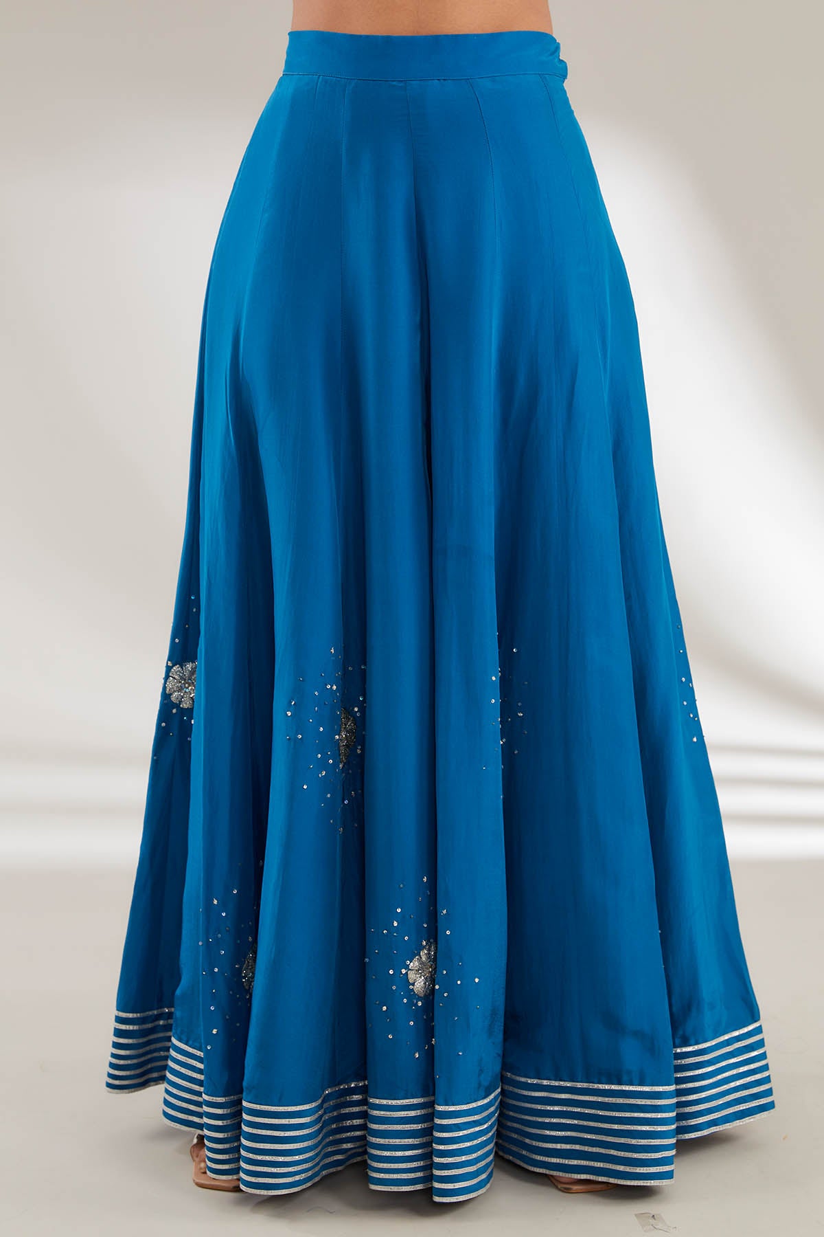 Blue Jaal Embroidered Kurta Set