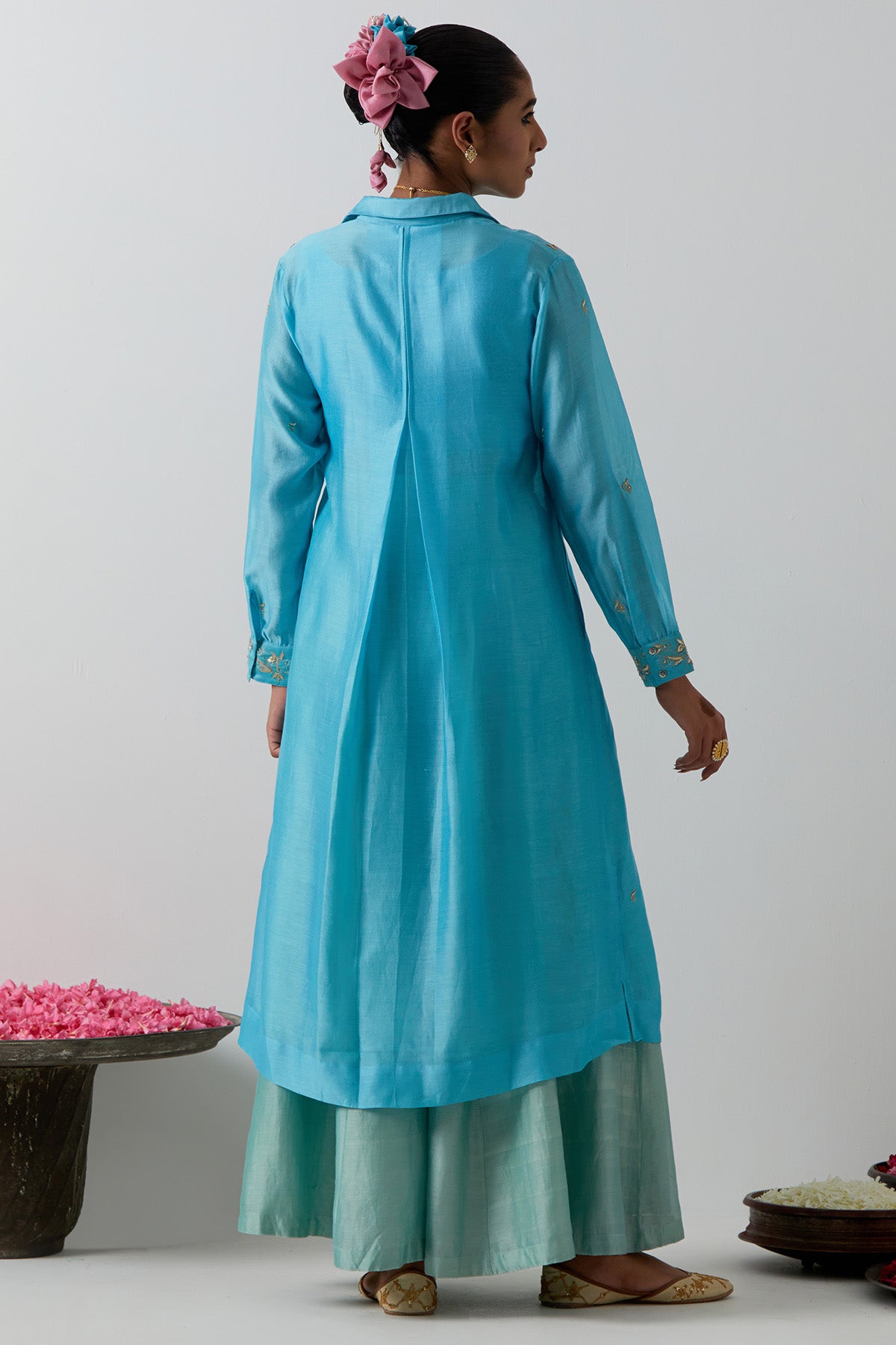 Blue Mint Chanderi Indo-Western