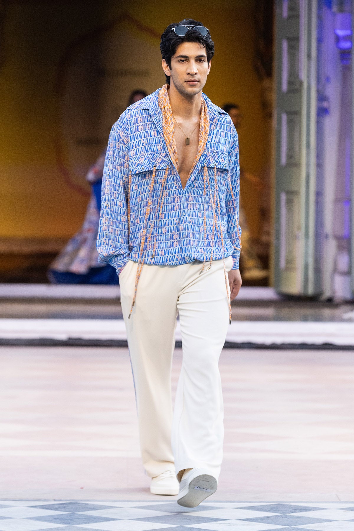 Blue Ocean Printed Pockets Shirt