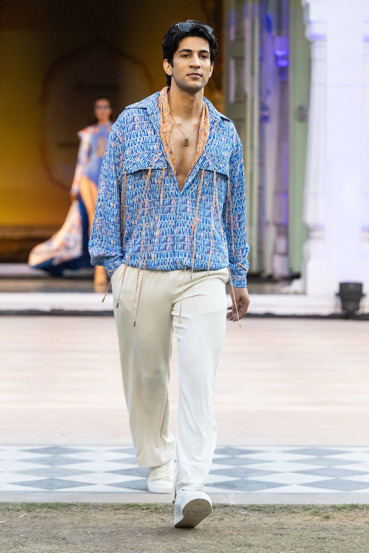 Blue Ocean Printed Pockets Shirt