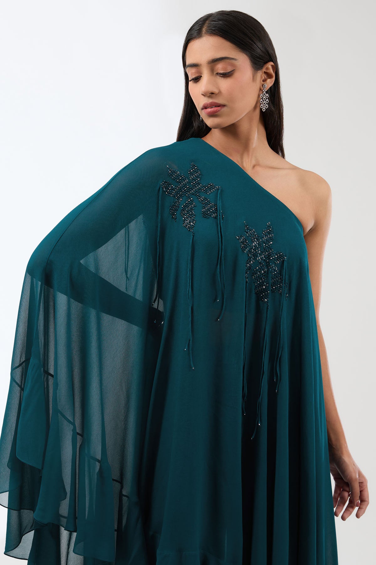 Blue One Shoulder Top & Pants