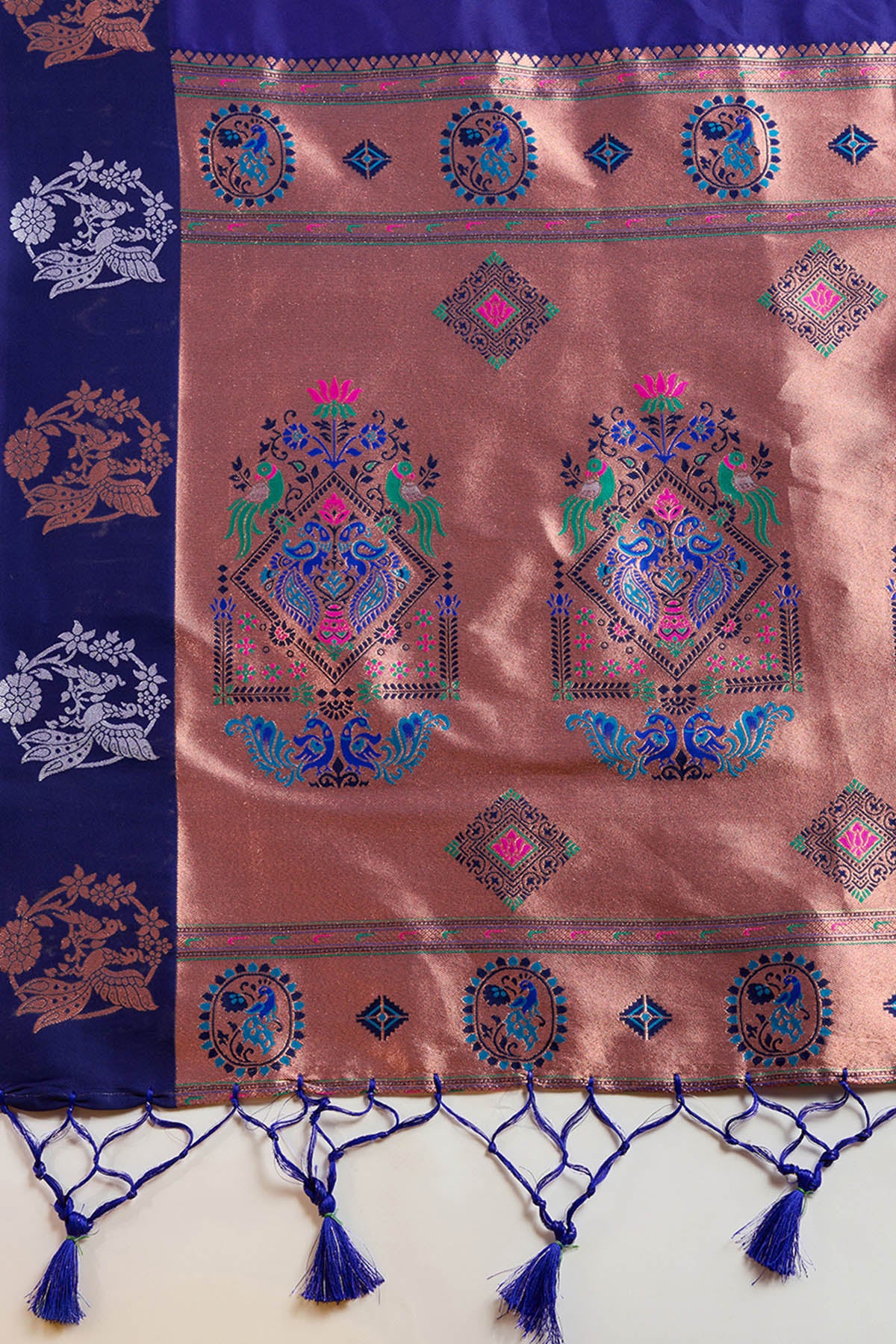 Blue Paithani Saree & Blouse