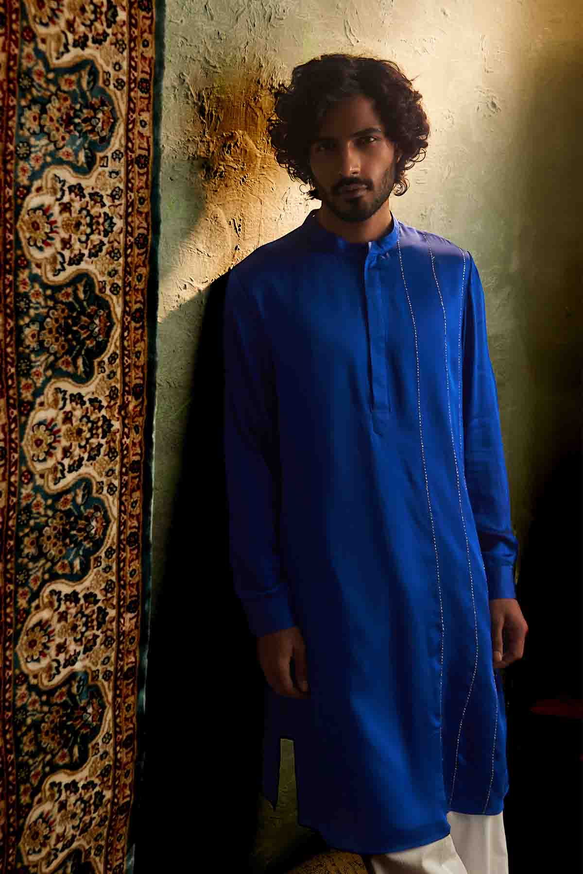 Blue Pathani Kurta & Pyjamas