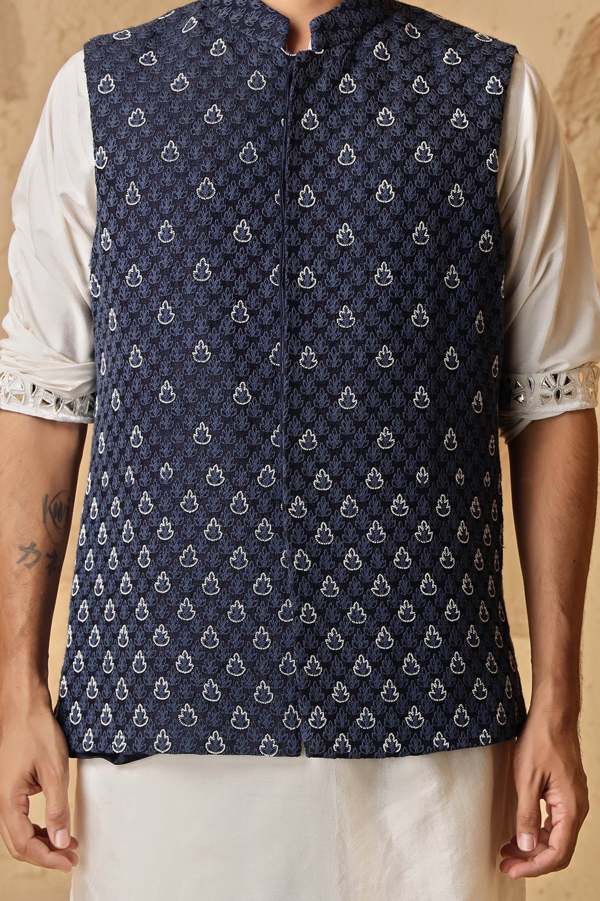 Blue Pearl Work Kurta & Pants