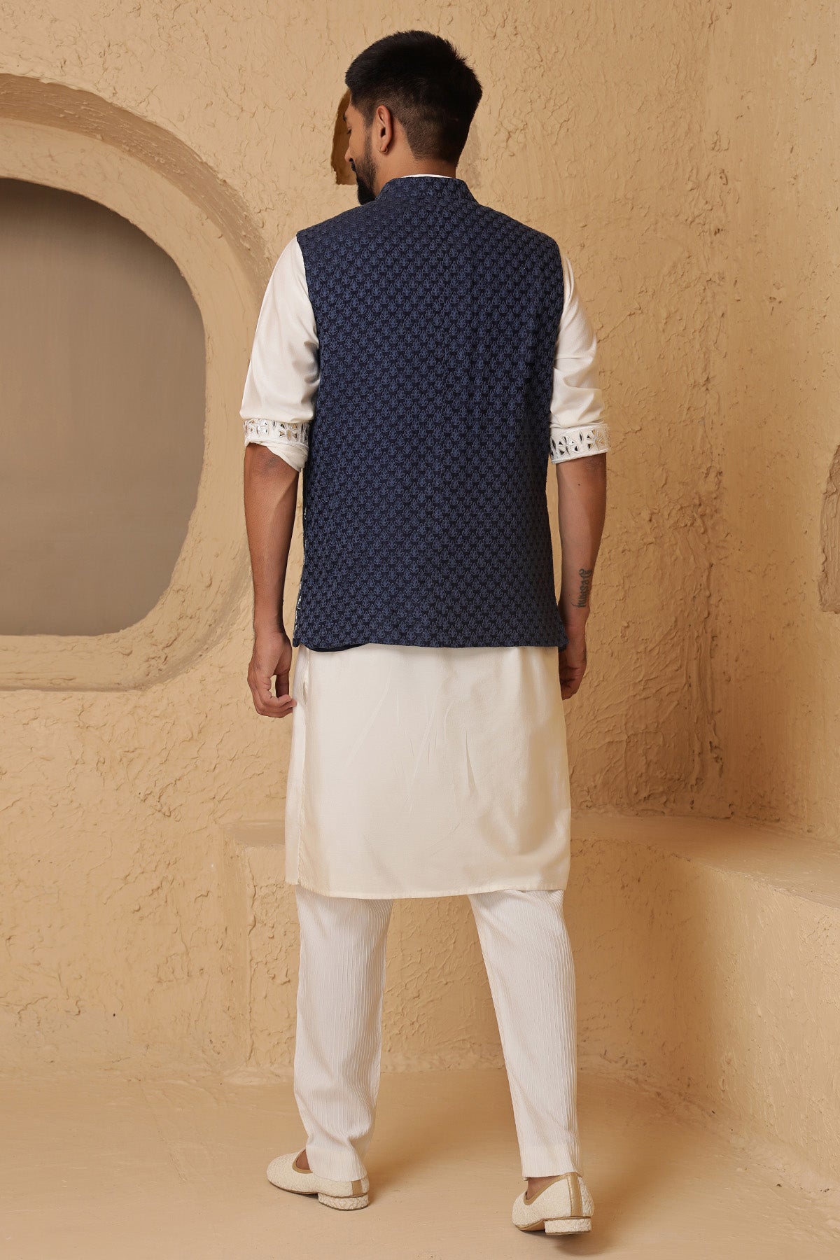 Blue Pearl Work Kurta & Pants