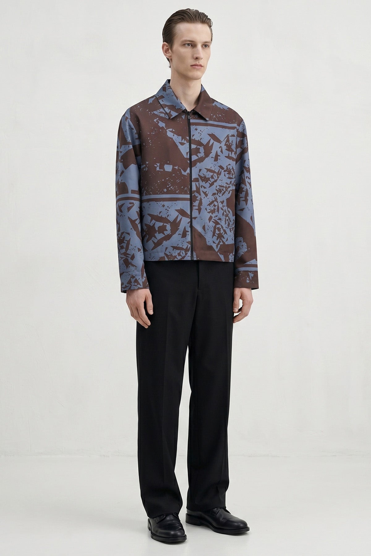 Blue Polished Detailing Jacket