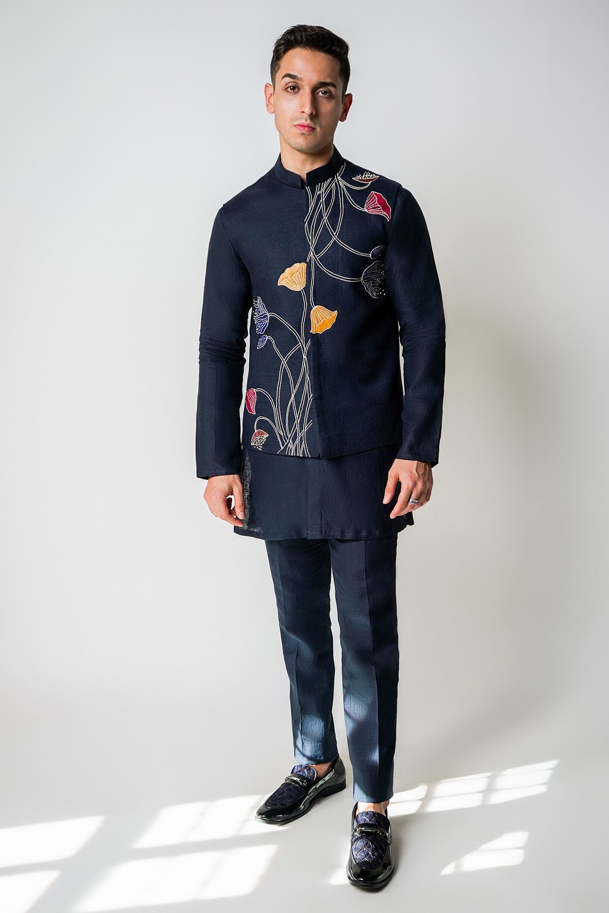 Buy Blue Raffia & Kasab Bundi Set for men by House of Sheriff online available at scrollnshops