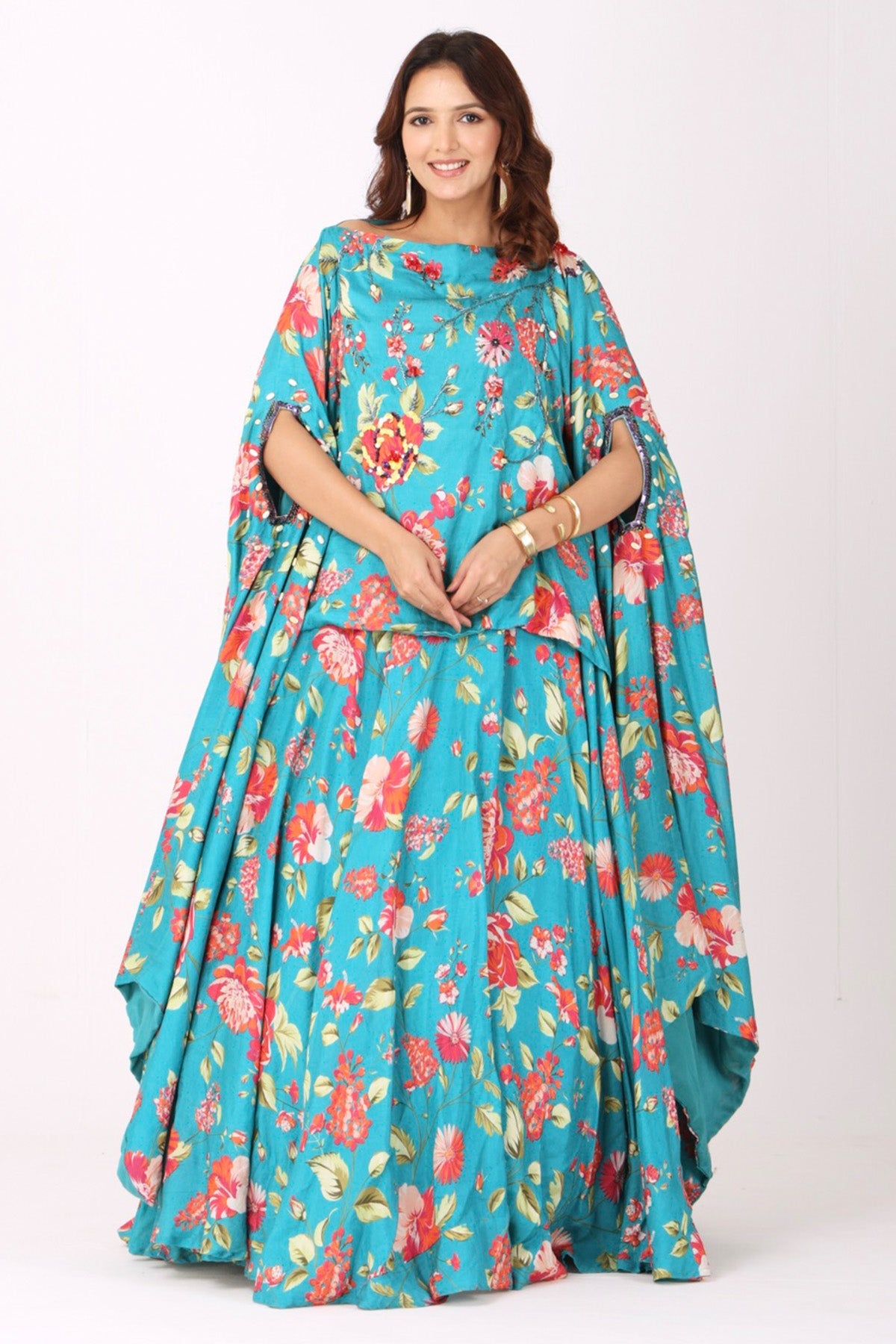 Buy Blue Silk Cutdana Lehenga Set for women by Namita Sharma Designer online available at scrollnshops