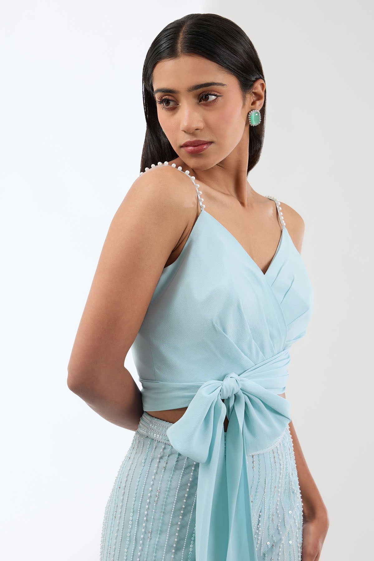 Blue Sleeveless Top & Pants