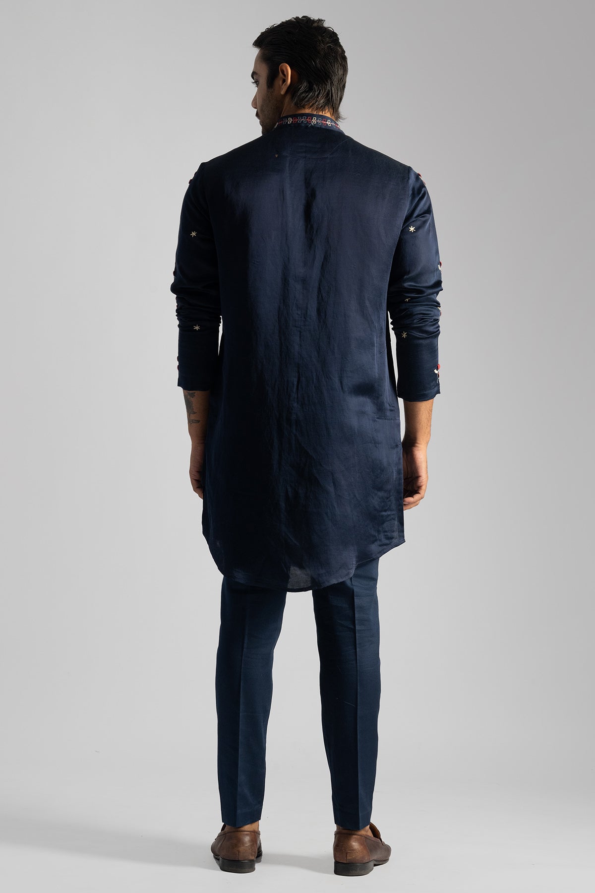 Blue Tulip Shape Kurta & Pants