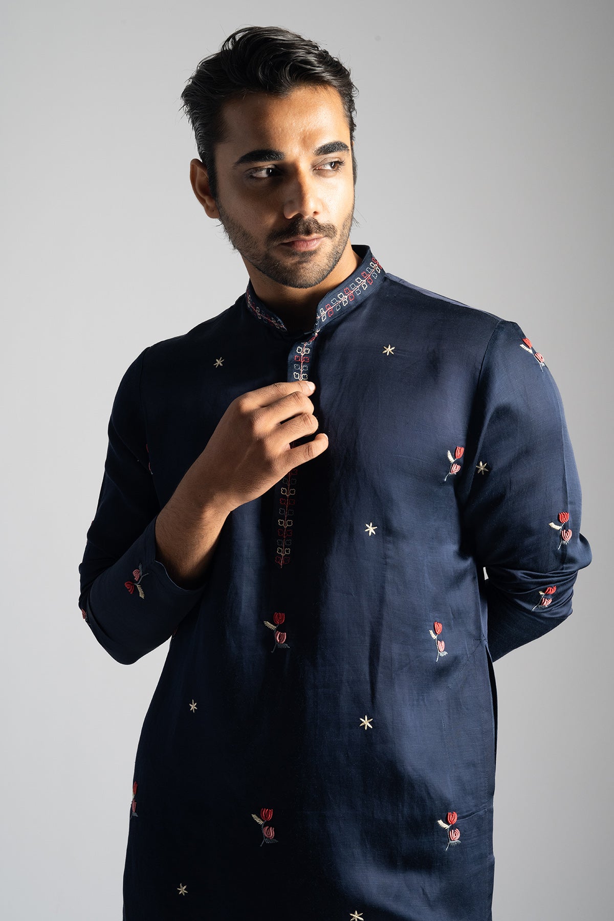 Blue Tulip Shape Kurta & Pants