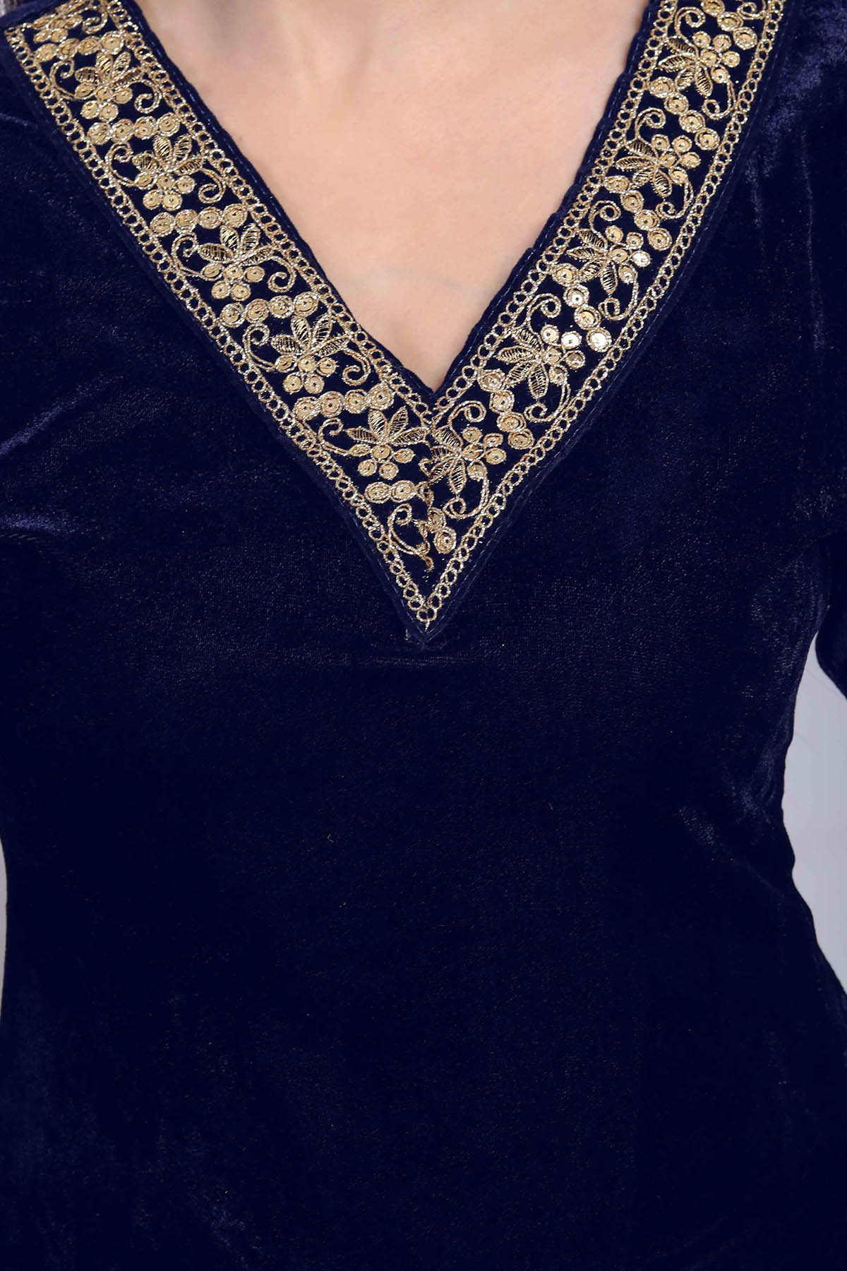 Blue Velvet Kurta & Palazzo