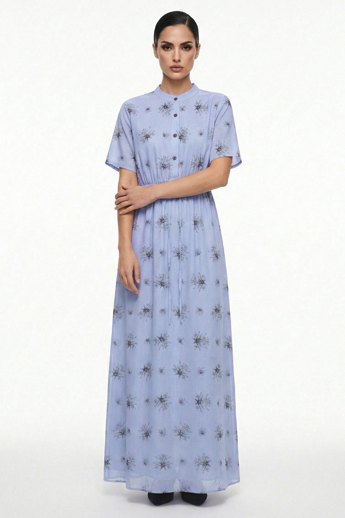 Buy Blue Viscose Blend Maxi Dress for women by Tezhhomayaa online available at scrollnshops