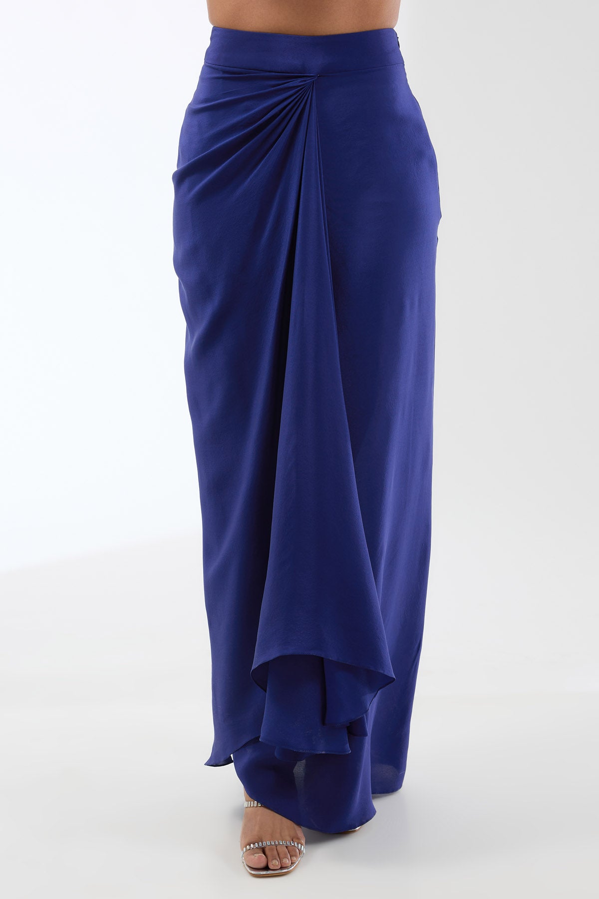 Blue sequins Work Skirt Set