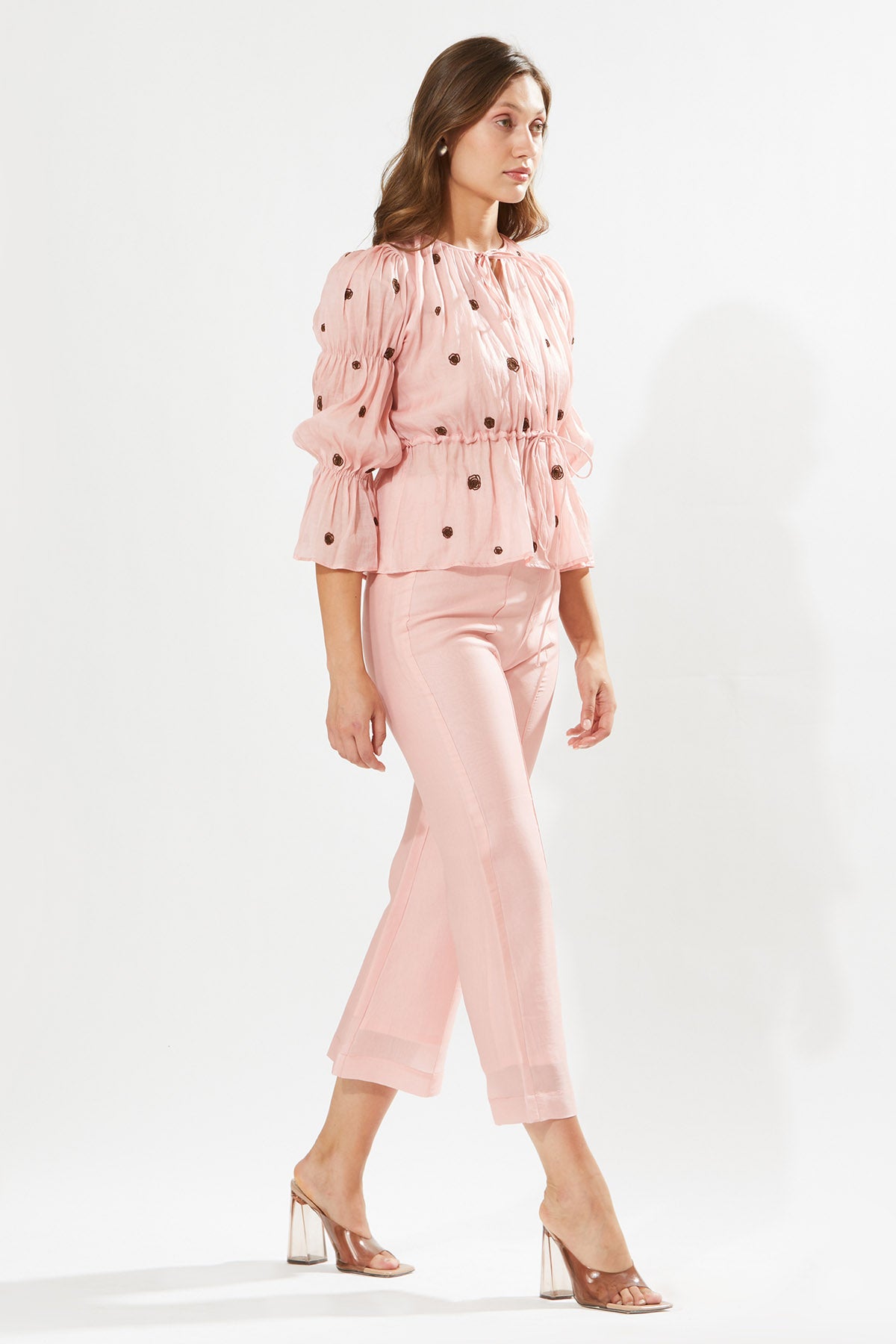 Blush Pink Embroidered Top