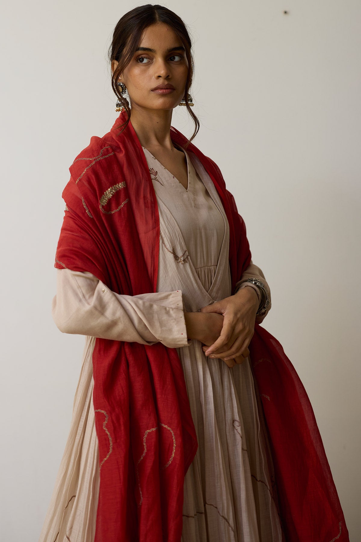 Blush Dori & Dabka Angrakha Set