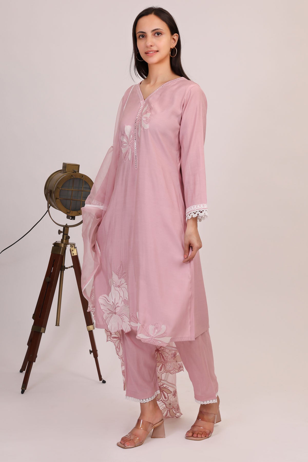 Blush Embroidered Kurta Set