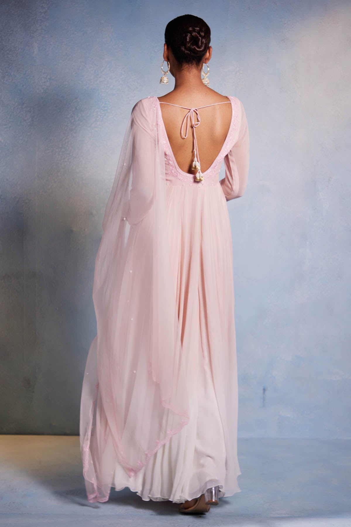 Blush Pink Anarkali & Dupatta