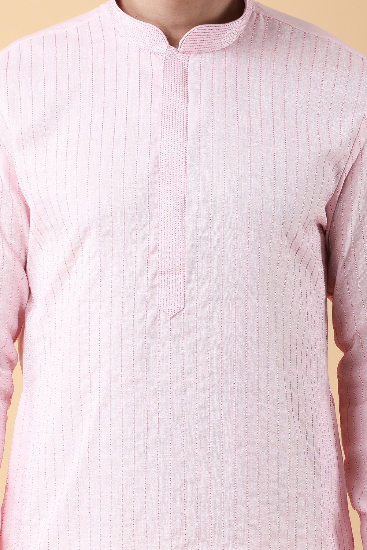 Blush Pink Dori Work Kurta Set