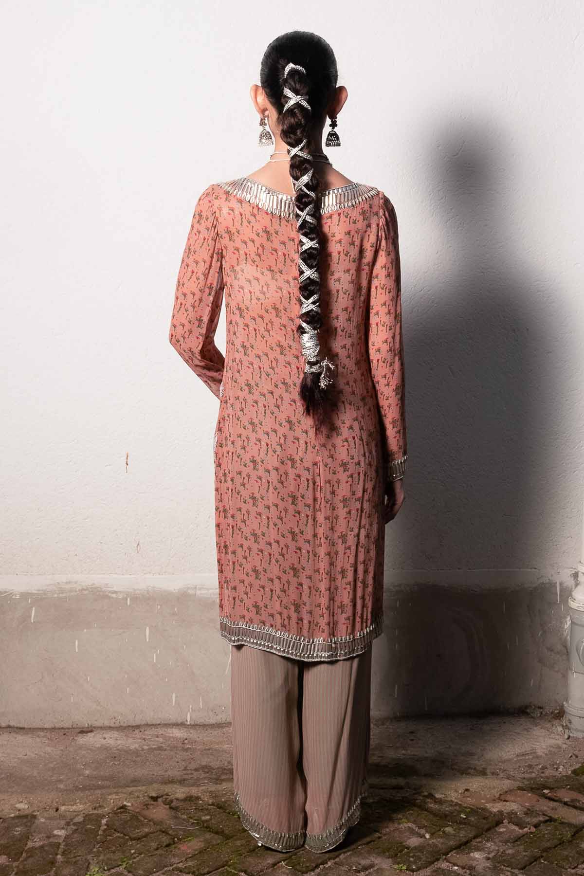 Blush Pink Printed Kurta & Pants